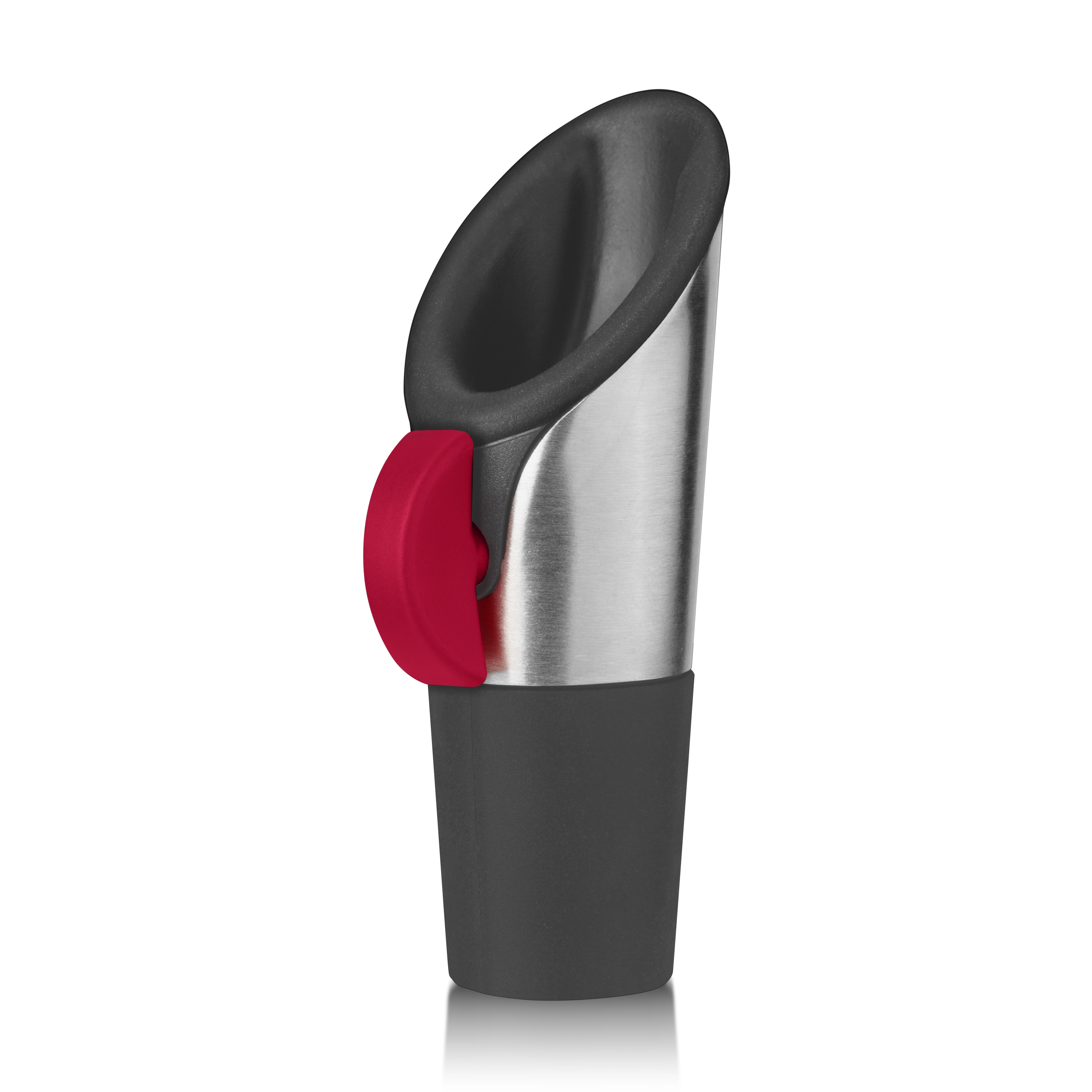 Wine Pourer and Stopper in Raspberry
