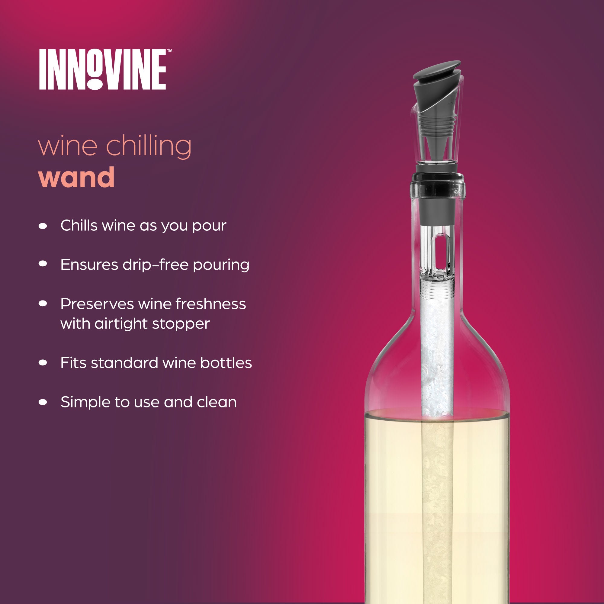 Wine Cooling Wand in Graphite